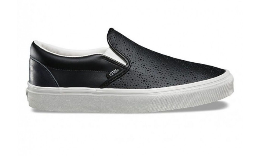 Vans classic slip shop on black white